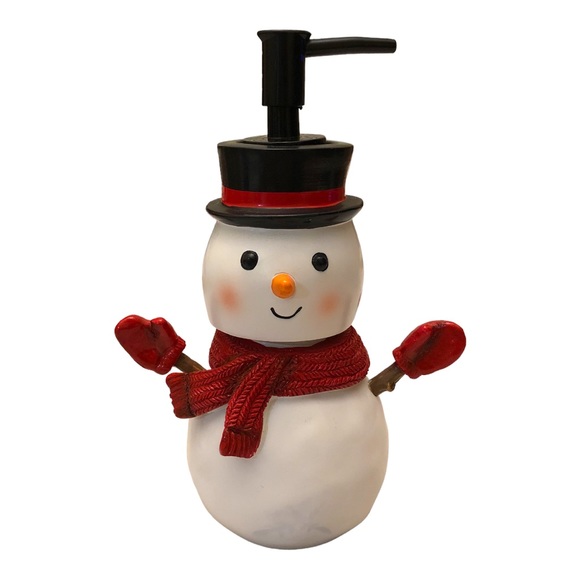 Bobble Head Snowman Hand Soap Dispenser EUC - Picture 2 of 3